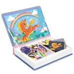 Janod Magneti’Book Unicorn – 44 Magnets and 10 Cards | Educational Toy J02584
