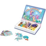 Janod Magneti’Book Unicorn – 44 Magnets and 10 Cards | Educational Toy J02584