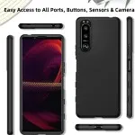 Sony Xperia 1 II / 1 III / 5 / 5 III High Quality Matte Black Soft TPU Case Cover