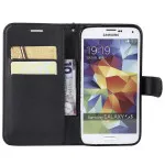 Samsung S5 Case (2014) PU Leather Flip Stand Wallet Book Cover