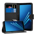 Samsung A5 Case (2017) Leather Flip Stand Book Phone Cover