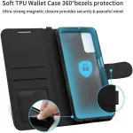 Samsung A52s Case (2021) Leather Magnetic Flip Stand Wallet Book Cover