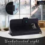 Samsung Galaxy S6 Edge Leather Wallet Case - Flip Stand Book Phone Cover