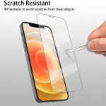 iPhone 12 Screen Protector UK Bubble Free Crystal Clear Tempered Glass (2 Pack)