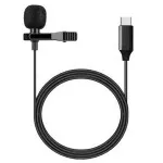 Type C Microphone Lavalier Omnidirectional Condenser Lapel Mini Microphone, Compatible with Android Phones/YouTube/Interview/Vlog Livestream