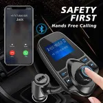 Car FM Transmitter Wireless Handsfree Kit Mp3 Player Radio Adapter & Car Phone Charger