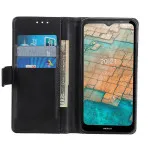 Nokia C20 (2021) in  Black - with Magnetic Closure, Stand Function and Card Slot - Wallet Heavy Duty Protective Shock Resistant Flip Cover Wallet Case Cover Pouch PU Leather Flip