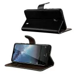 Nokia 1 Case (2018) Leather Magnetic Flip Stand Book Cover