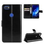 alcatel 1v Wallet Case (2019) in  Black - with Magnetic Closure, Stand Function and Card Slot Pouch PU Leather Flip Cover