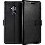 alcatel 5 Case (2018) Leather Flip Stand Book Phone Cover