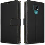 Leather Wallet Case Shockproof Cover For Motorola Moto E7 Plus (2020)