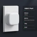 USB C Type Charger Dual Port 20W Plug Fast Charging PD Adapter