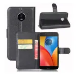 Motorola Moto E4 Plus (2017) Leather Wallet Case Premium PU Leather, Shockproof Cover