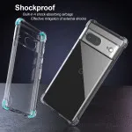 Google Pixel 7 Clear TPU Case Shockproof Crystal Clear Bumper Case