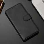 Oppo Reno6 Pro 5G Black Leather Wallet Case Magnetic Closure, Stand Heavy Duty Flip Cover