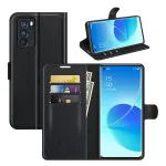 Heavy Duty Leather Wallet Case for Oppo Reno6 Pro 5G (2021) Magnetic Closure Cover