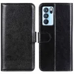 Leather Wallet Case For Oppo Reno6 5G (2021) Magnetic Closure Heavy Duty Cover