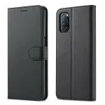 Oppo A74 (2021) Black Leather Wallet Case Flip Cover with Stand & Card Slot