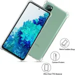 Phone Case for Samsung M31s- USLAI Not Yellowing Ultra Thin Soft TPU Cover Protective Bumper with Minimalist Design, Shockproof Slim Case for Samsung M31s, 6.5 inch, Crystal Clear