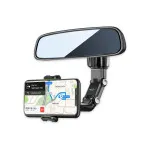 Phone Car Holder 360 Rotating Rear View Mirror Phone Mount Universal Holder for All Smartphones