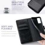 Case For Xiaomi 12 Pro (2022) Wallet Book Case Faux Leather Cover Card Slots Secure Magnetic Closure (Black)