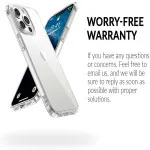 Case for iPhone 13 Pro Max, Soft Silicone Clear Gel Case With Free Screen Protector