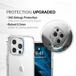 Case for iPhone 13 Pro Max, Soft Silicone Clear Gel Case With Free Screen Protector