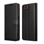 Oppo RX17 Neo in  Black - with Magnetic Closure, Stand Function and Card Slot - Wallet Heavy Duty Protective Shock Resistant Flip Cover Wallet Case Cover Pouch PU Leather Flip