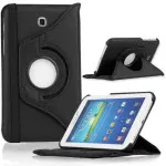 Samsung Galaxy Tab 3 Case UK P3200 Leather Stand Cover Case Rotating 360 Swivel Stand Cover