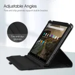 Amazon Fire HD 10 360 Case (2021) PU Leather 360 Rotate Flip Stand Cover