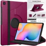 Case for Samsung Galaxy Tab S6 Lite 360 10.4" 2022/2020 Rotating Swivel Stand Cover P613/P619/P610/P615 (Purple)