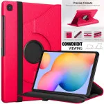 Samsung Tab S6 Lite Case 360 10.4" 2022/2020 Rotating Swivel Stand Cover P613/P619/P610/P615 (Pink)