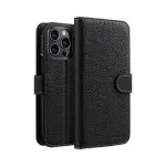 iPhone 14 Pro Wallet Case (2022) Magnetic Flip Closure, Stand Function and 2 Card Slot PU Leather Cover (Black)