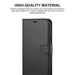 iPhone 13 Pro Max Wallet Case (2022) Dual Pocket Flip Leather Stand Function PU Black