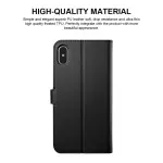 iPhone XS Wallet Case (2018) Leather Cover With Magnetic Folding Strip Kickstand