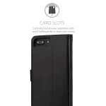 iPhone 8 Plus Wallet Case (2017) Leather Flip Magentic Cover With Card Slots Black