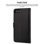 iPhone 8 Plus Wallet Case (2017) Leather Flip Magentic Cover With Card Slots Black