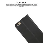 iPhone 6s Wallet Case (2015) Leather Magnetic Strip Flip Leather Cover Black