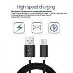 USB to Type C Cable UK Braided Type C Fast Charging Lead USB Data Cable For All Type C Devices