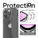 iPhone 15 Pro Max Bumper Clear Case Soft Silicone Tpu Clear Gel Bumper Cover