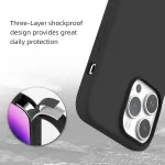 iPhone 14 Pro Max Silicone Case Full Body Protective Cover, Shockproof, Slim Phone Case