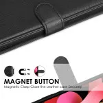 iPhone 15 Pro Wallet Case (2023) Flip Leather Cover Magnetic Closure, Stand Function