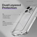 Bumper Clear Case For iPhone 15 Pro Soft Silicone Tpu Clear Gel Cover