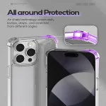 Bumper Clear Case For iPhone 15 Pro Soft Silicone Tpu Clear Gel Cover