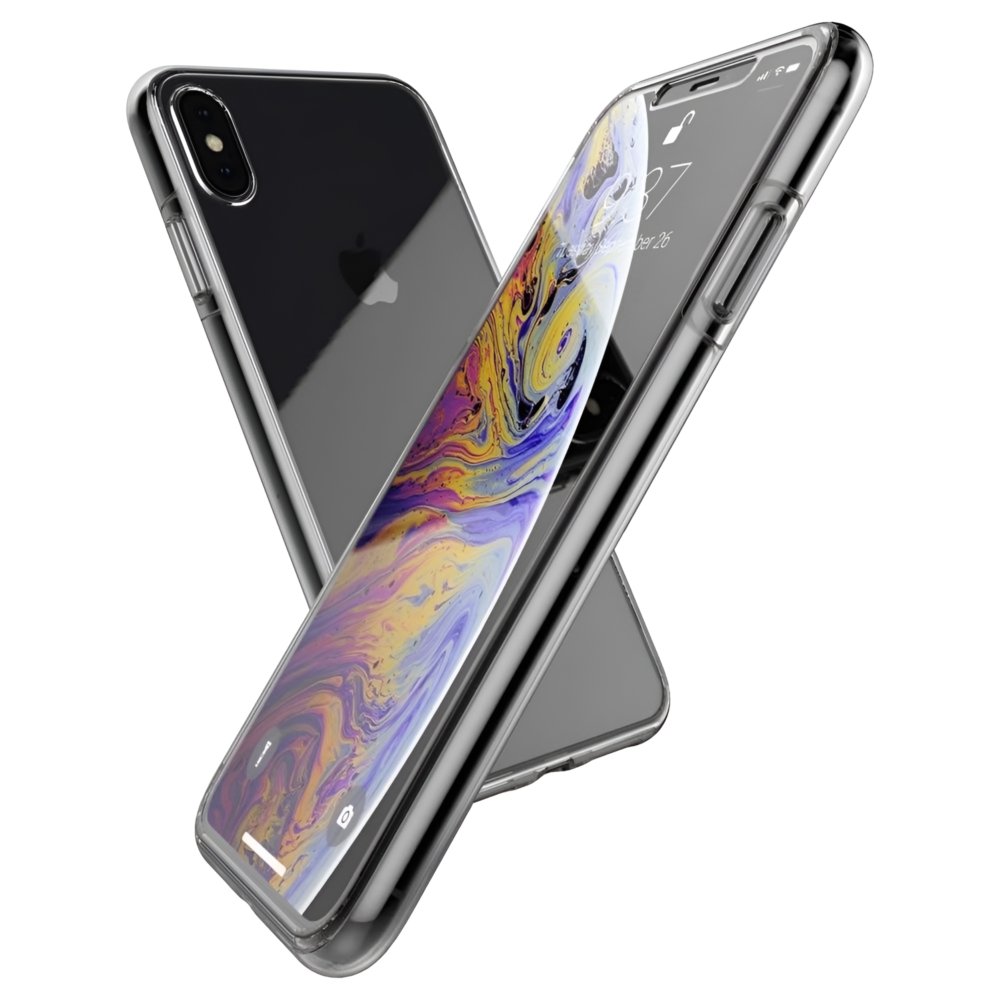 Transparent Clear PC Case For iPhone XS Max