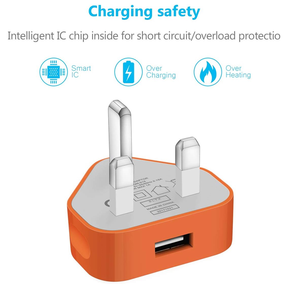 3-pin mains charger