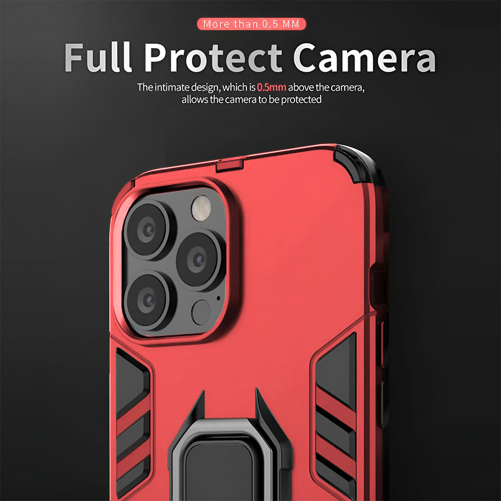 Shockproof Hard Back Ring Case For iPhone 16 Pro