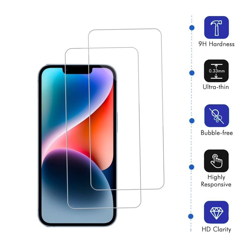 2.5D 9H Screen Protector For iPhone 15 Plus