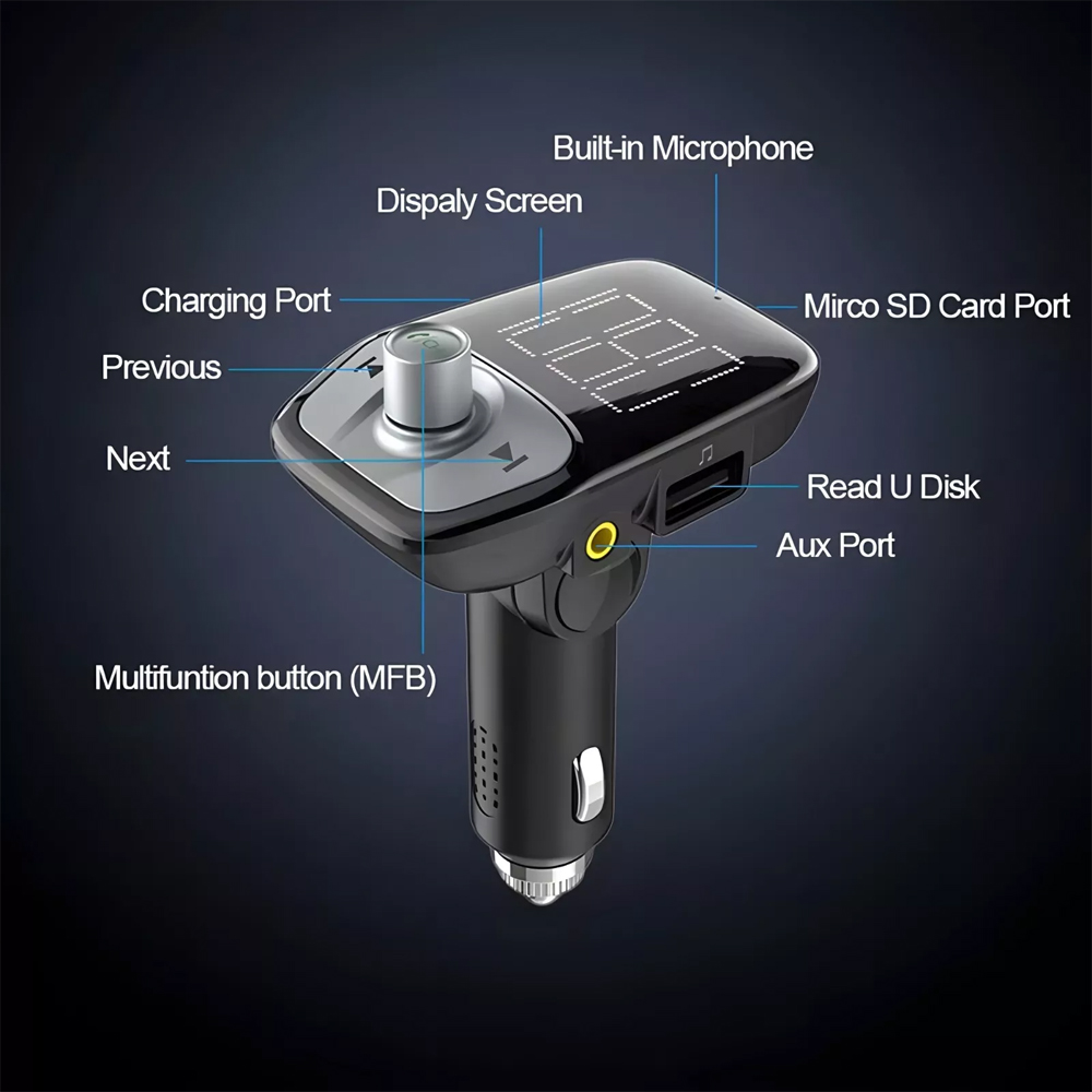 Premium Bluetooth FM Transmitter