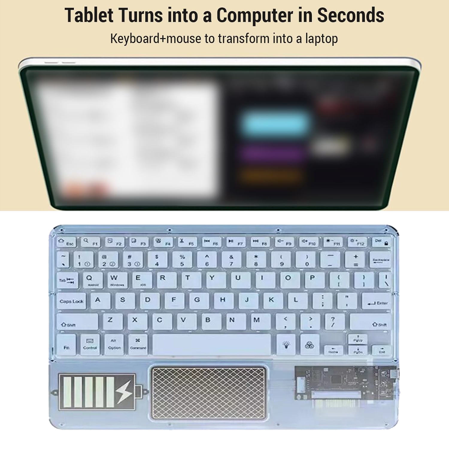 Multi-Device Wireless Keyboard for iOS and Windows